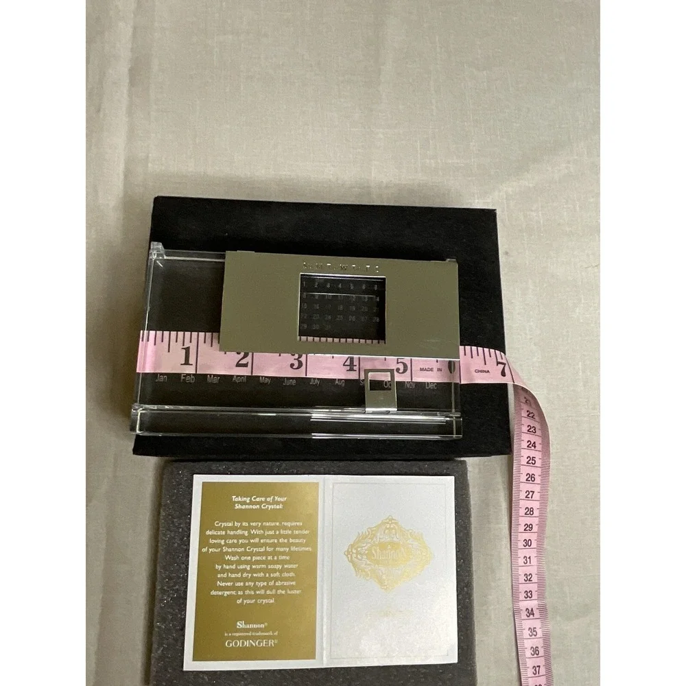 Perpetual Calendar‎ Shannon Crystal Godinger  New In Box Bohemian